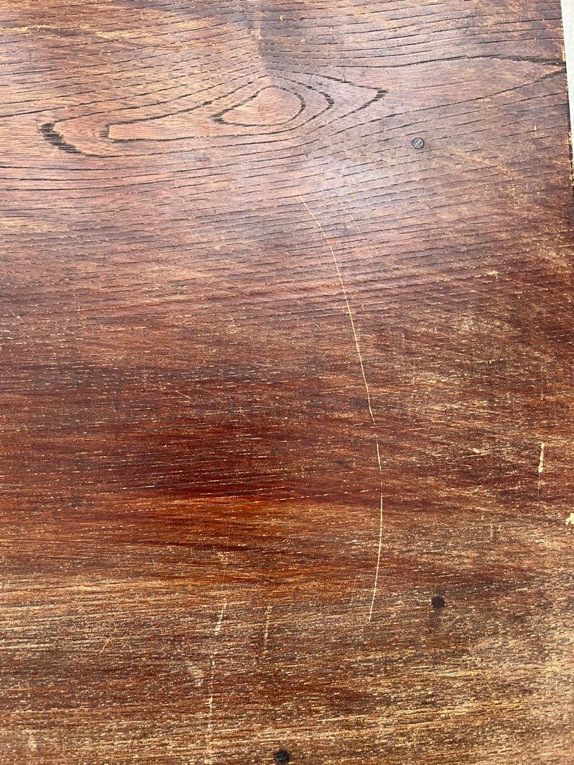 レトロな木製 長方形座卓 折りたたみ式