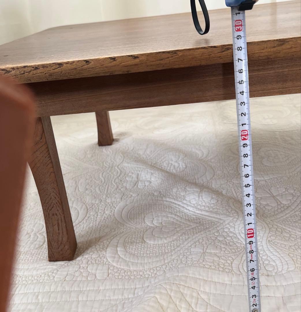 レトロな木製 長方形座卓 折りたたみ式