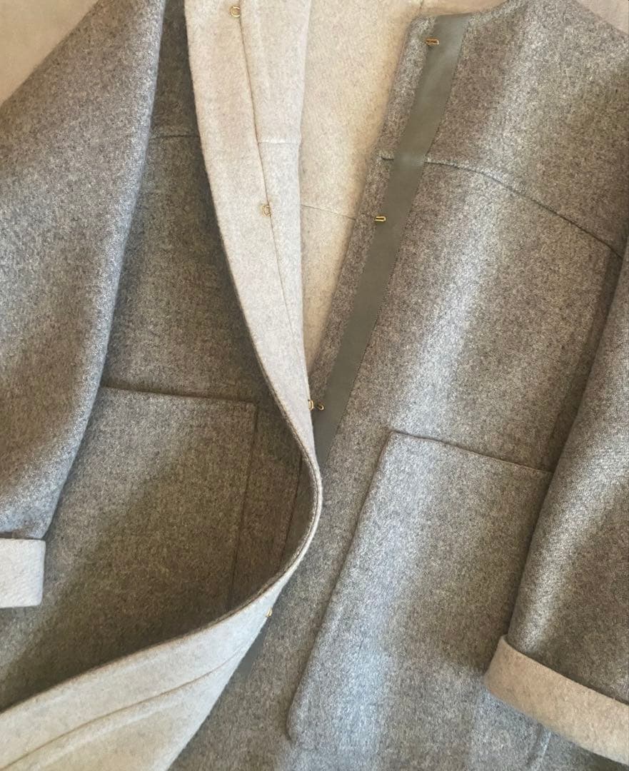 ⭐️2/5最終⭐️未使用Drawerリバーシブルノーカラーコート定価198,000円