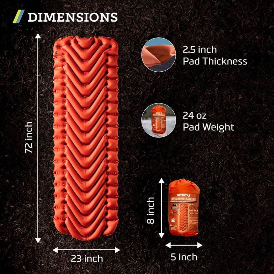 【3つセット】KLYMIT Insulated Static V オレンジ