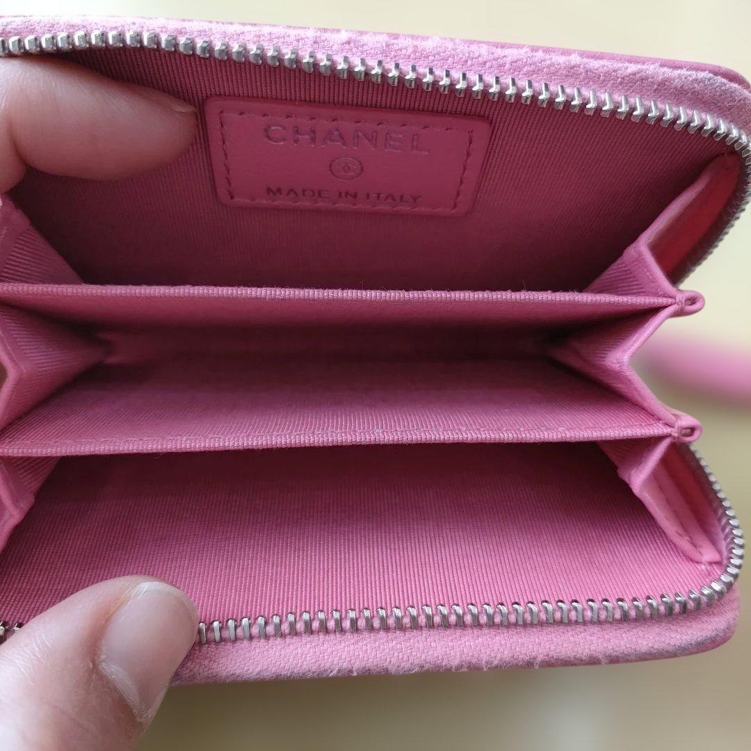 ♡CHANEL ♡ピンク♡ レザー ケース♡カードケース♡お財布♡