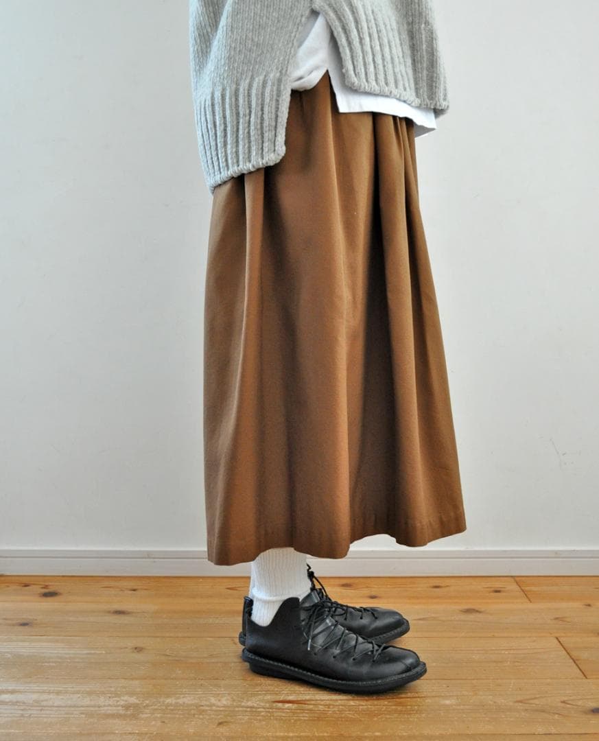 ミナペルホネン コットンシルクジョーゼットプリーツキュロット