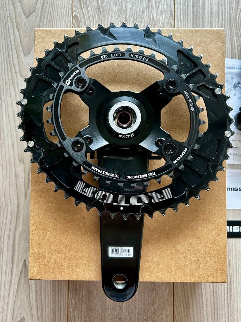 MISSION カーボンクランク 167.5mm チェーンリング無し