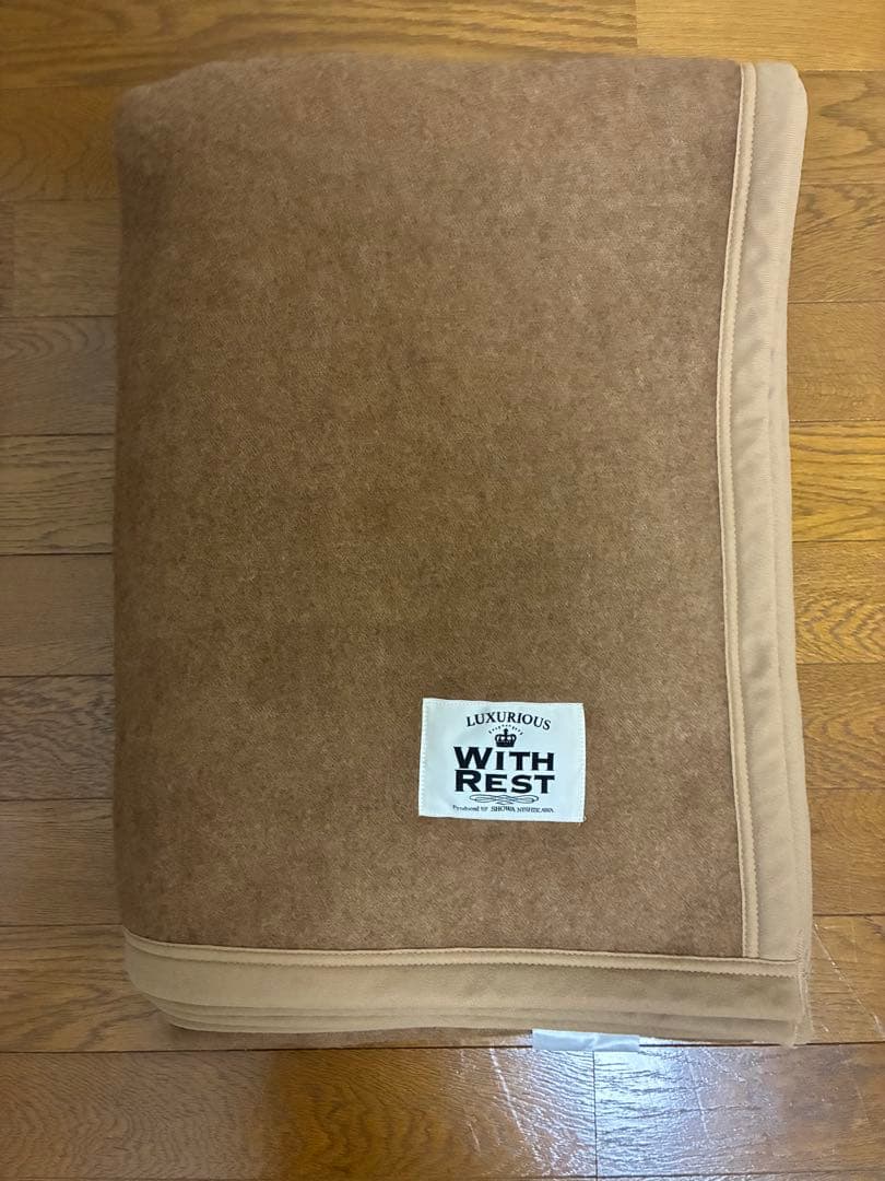 昭和西川　オリジナル キャメル毛布　(毛羽部分)/T1927 140×200cm