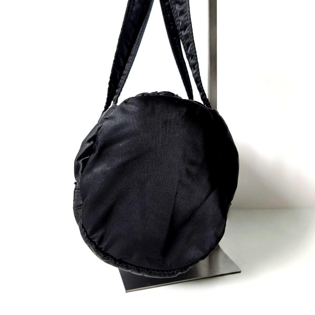 美品 PORTER タンカー ドラムバッグ ミニ 黒 ナイロン