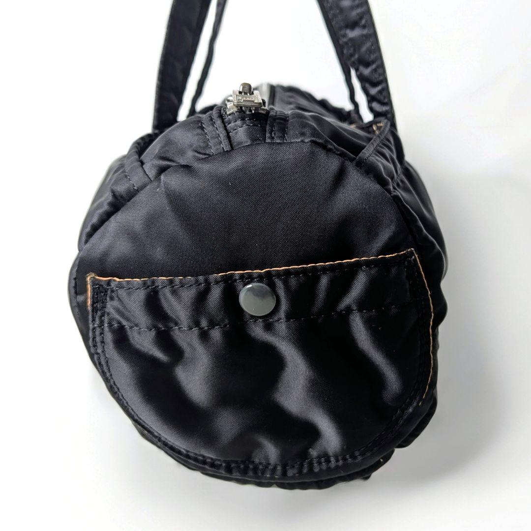 美品 PORTER タンカー ドラムバッグ ミニ 黒 ナイロン