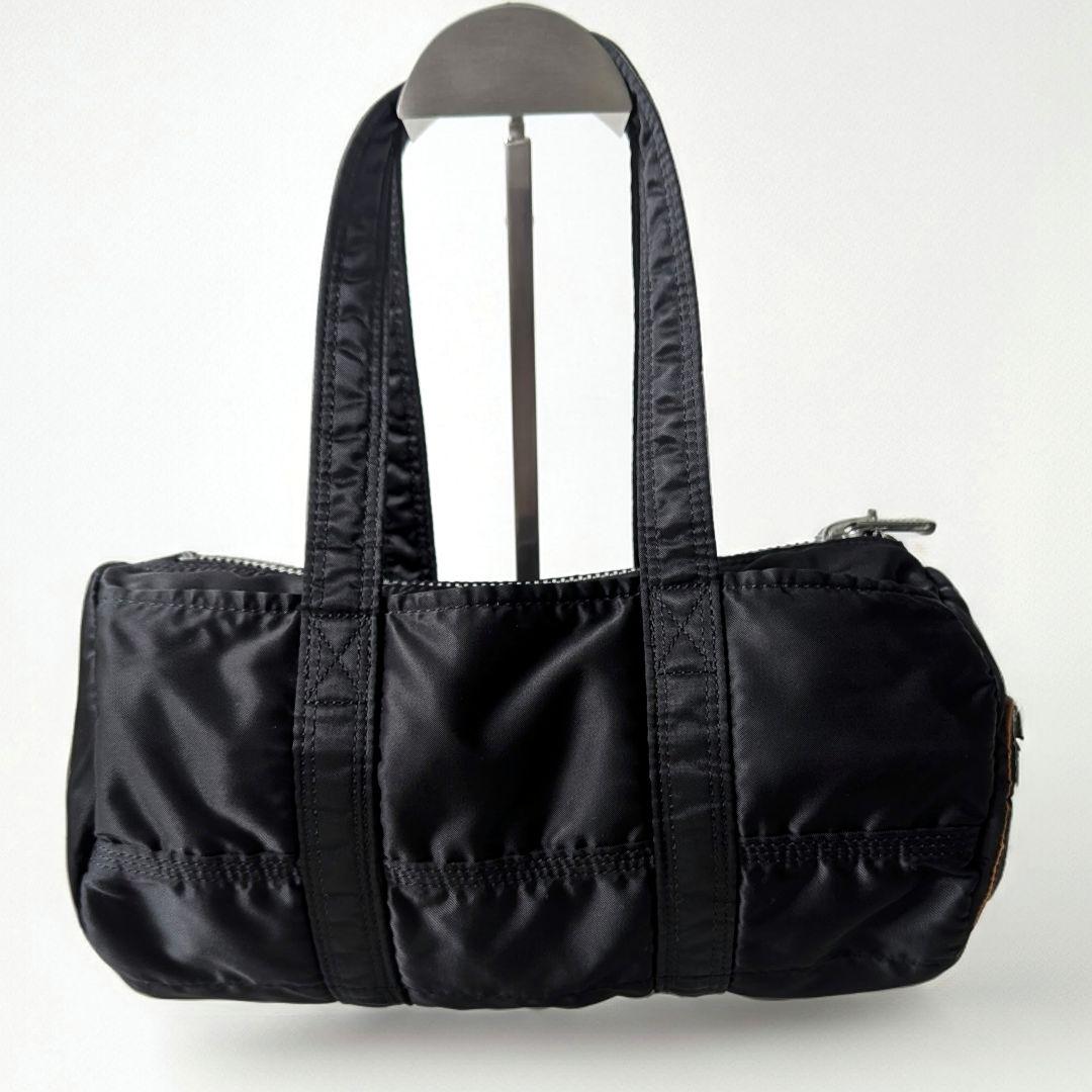 美品 PORTER タンカー ドラムバッグ ミニ 黒 ナイロン