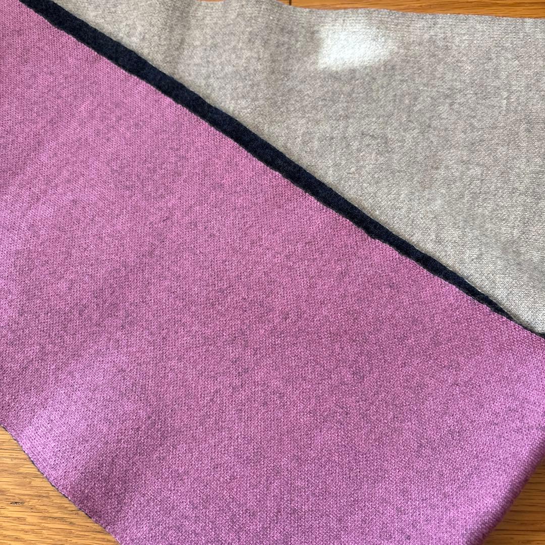 45R（フォーティーファイブアール）フロートダブルフェイスマフラー・生成×ピンク