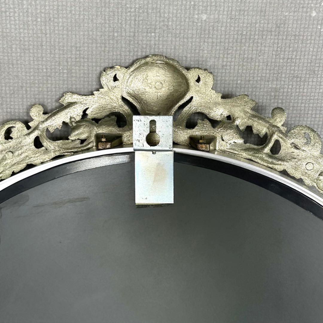 ✦豪華装飾✦ 楕円ヴィンテージ大型ミラー 貴族風 ロココ調デザイン　バロック調