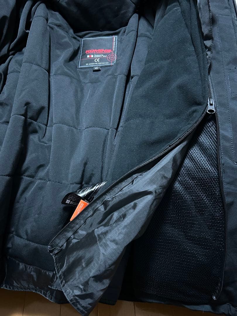 コミネ　バイクジャケット JK-5792 XLサイズ　ネオブラックマーブル