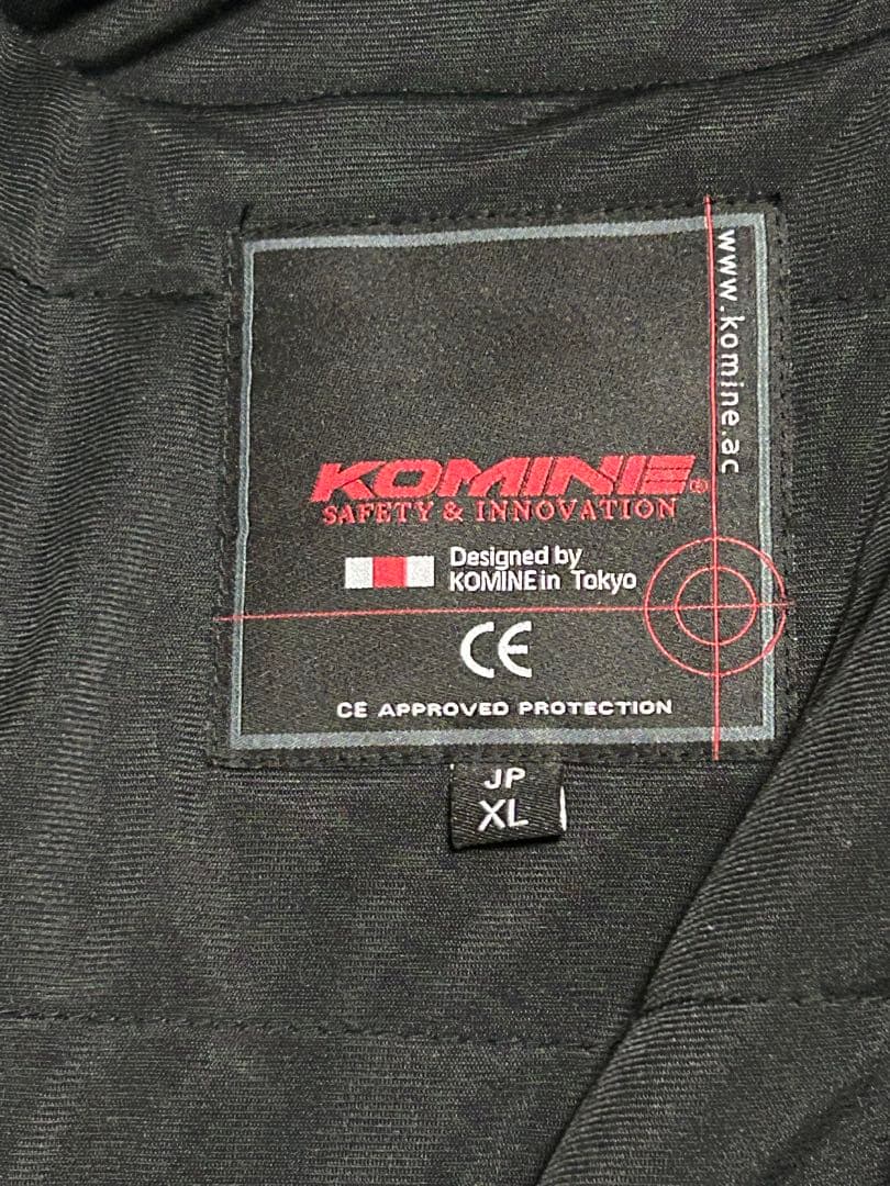 コミネ　バイクジャケット JK-5792 XLサイズ　ネオブラックマーブル