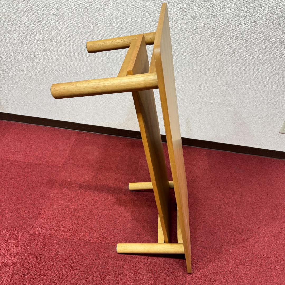 東京23区送料無料　無地良品木製ローテーブル　使用期間一ヶ月　極美品オーク材