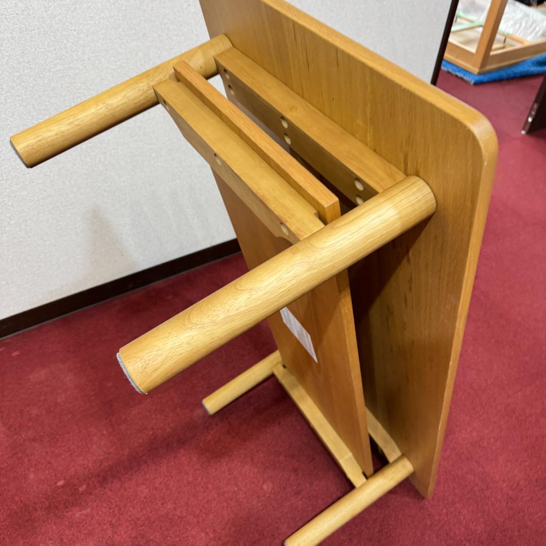 東京23区送料無料　無地良品木製ローテーブル　使用期間一ヶ月　極美品オーク材