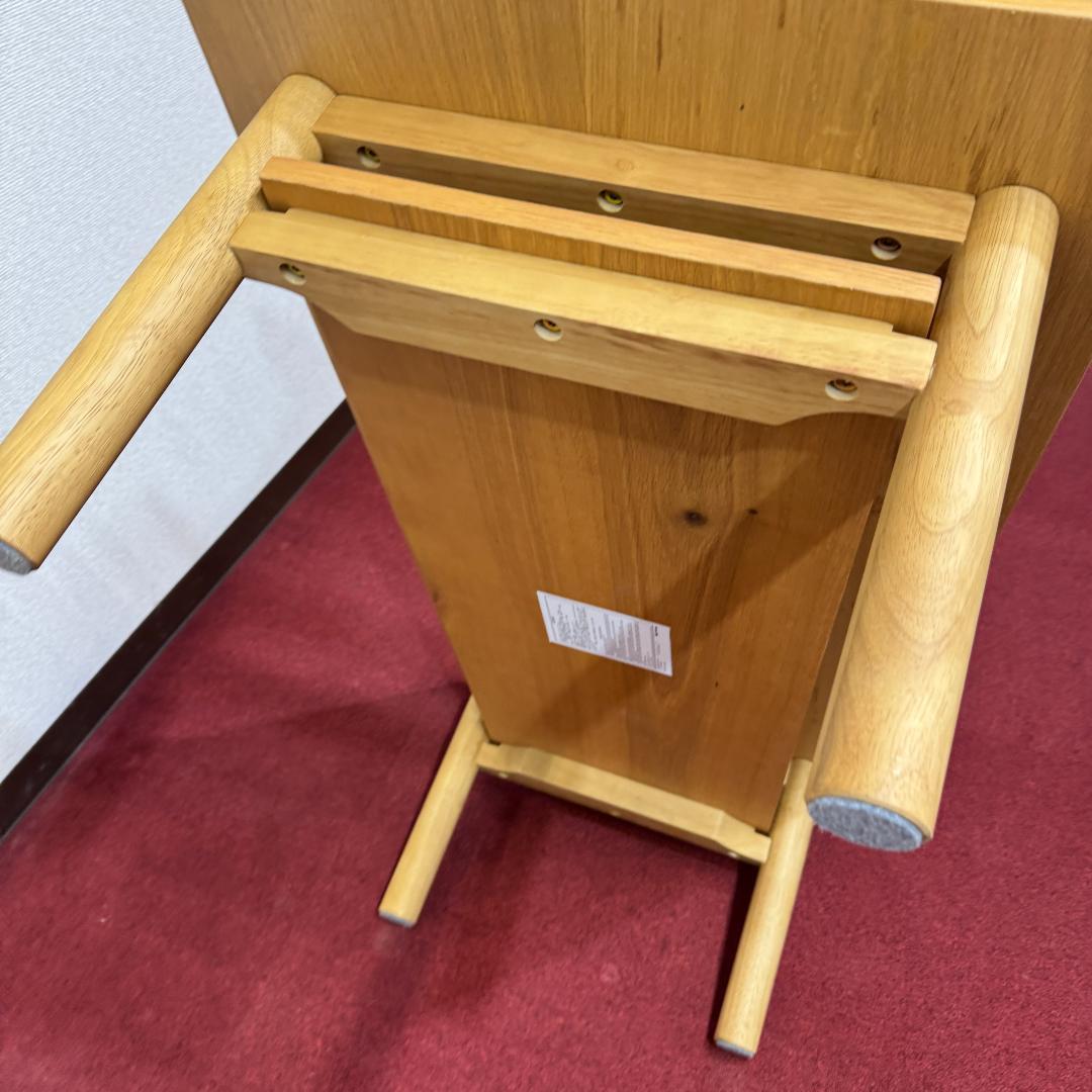 東京23区送料無料　無地良品木製ローテーブル　使用期間一ヶ月　極美品オーク材