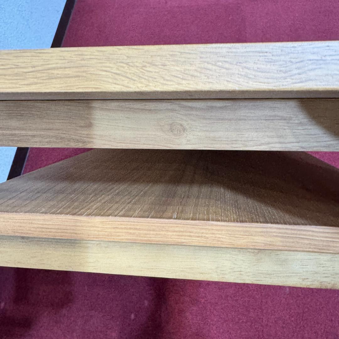 東京23区送料無料　無地良品木製ローテーブル　使用期間一ヶ月　極美品オーク材