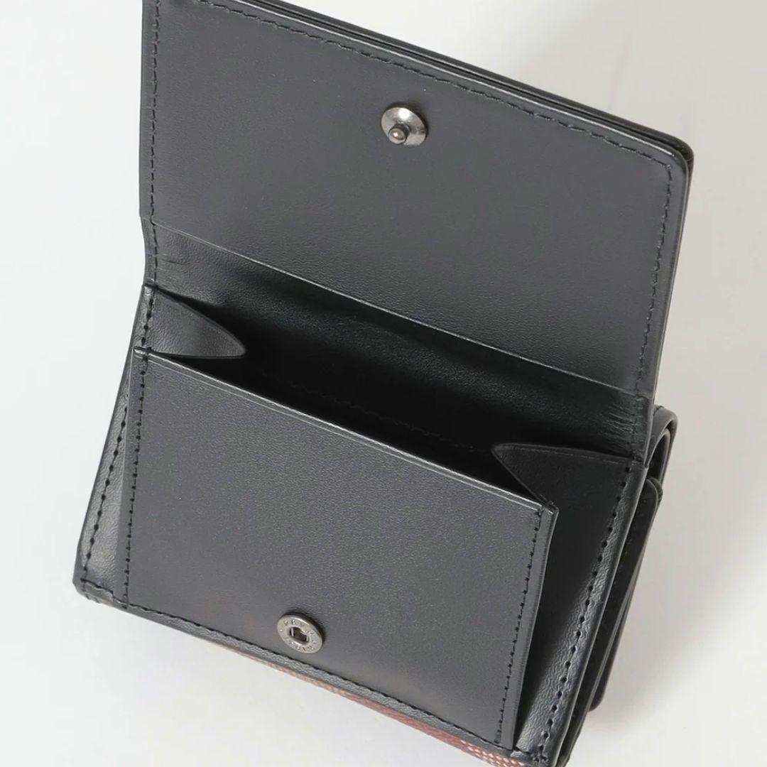 【新品】ブラックレーベルクレストブリッジ　　三つ折り財布　ウォレット　赤　423