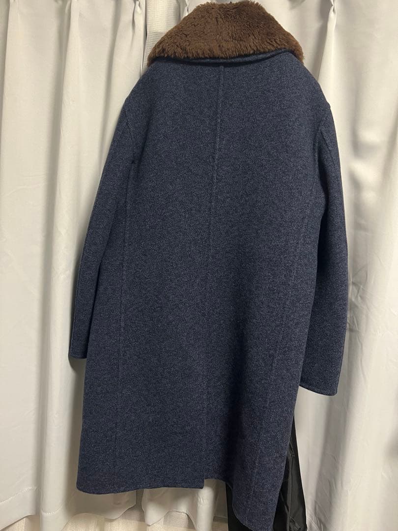 超希少 BURBERRY バーバリー 最高級ライン 襟ムートン コート Y2K