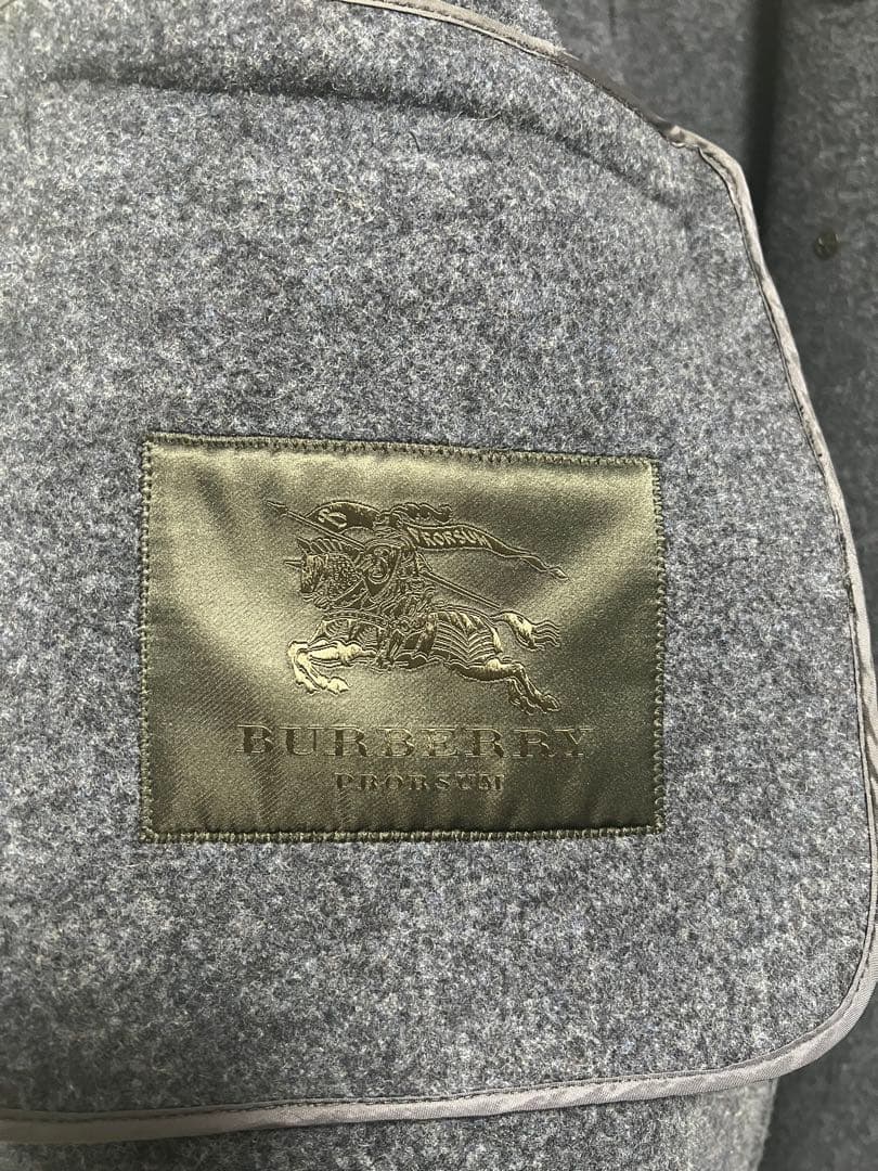 超希少 BURBERRY バーバリー 最高級ライン 襟ムートン コート Y2K