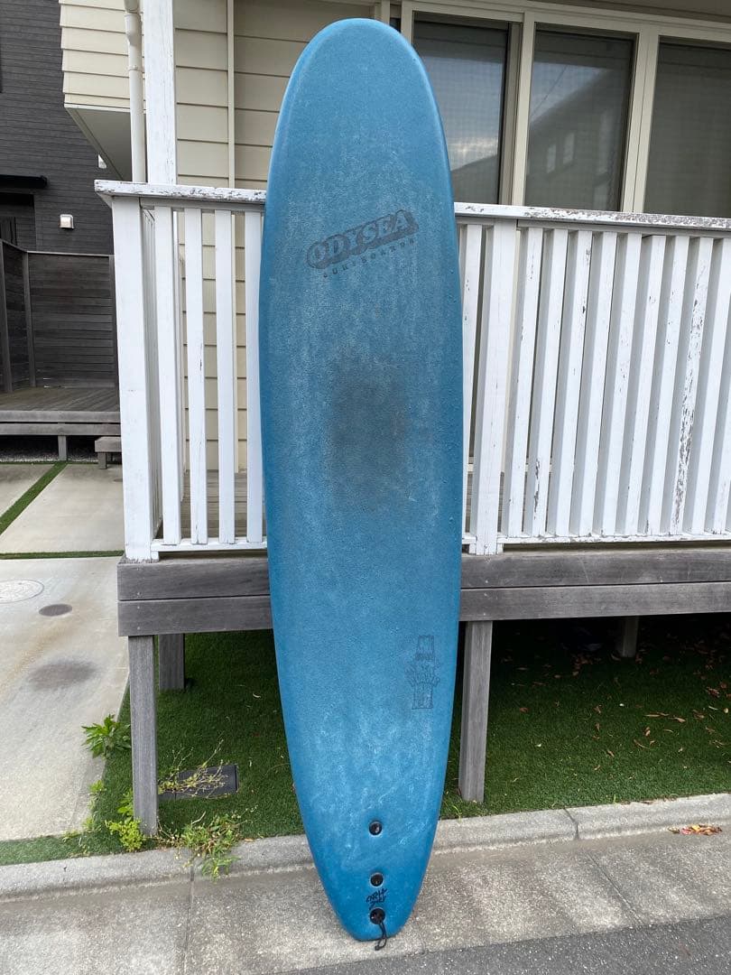 ODYSSEA サーフボード 青/緑ストライプ　手渡し限定