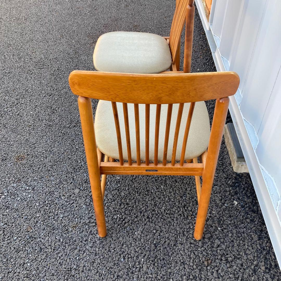 カリモク　ダイニングチェア　2脚