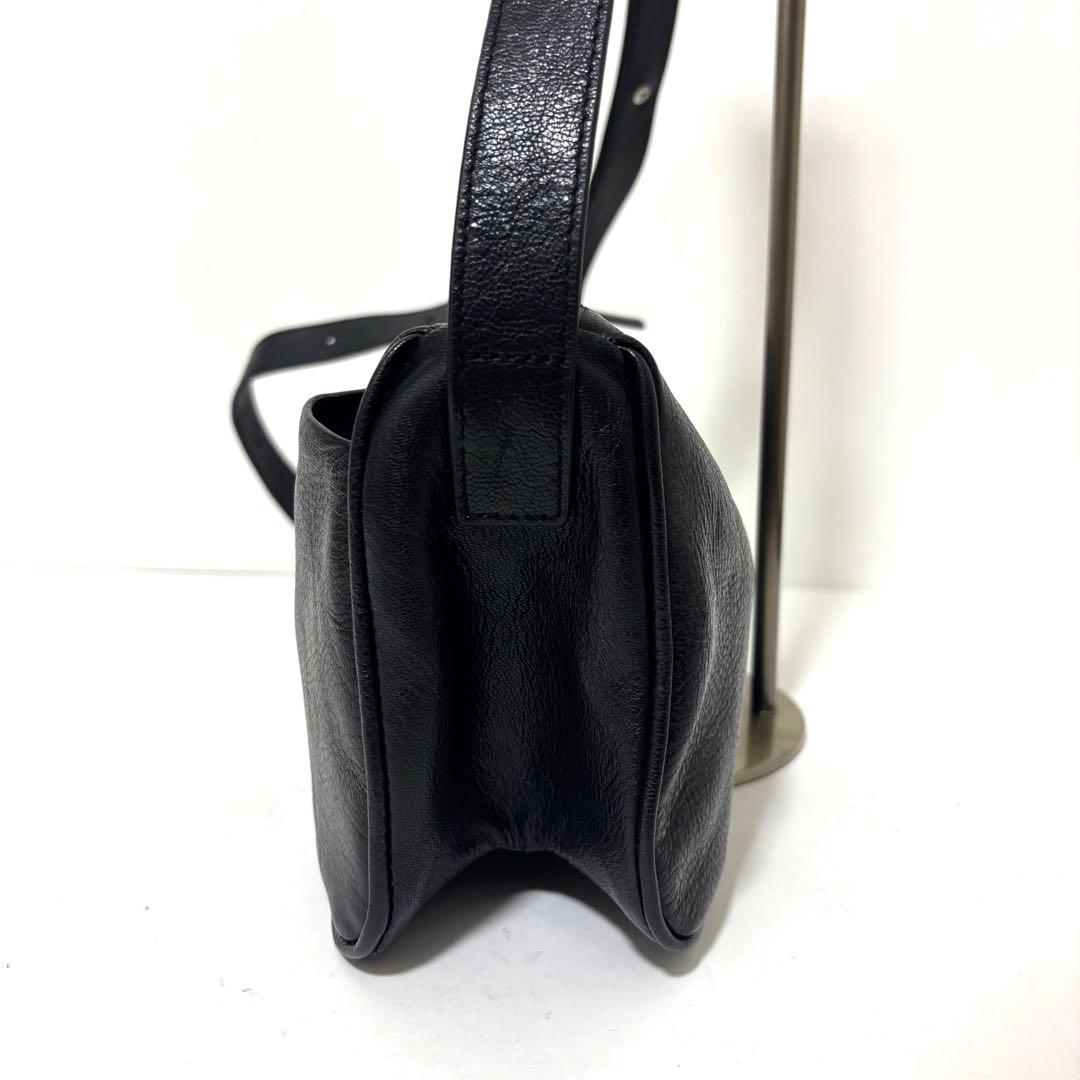 ear PAPILLONNER ミニスワローマチショルダーバッグ　黒