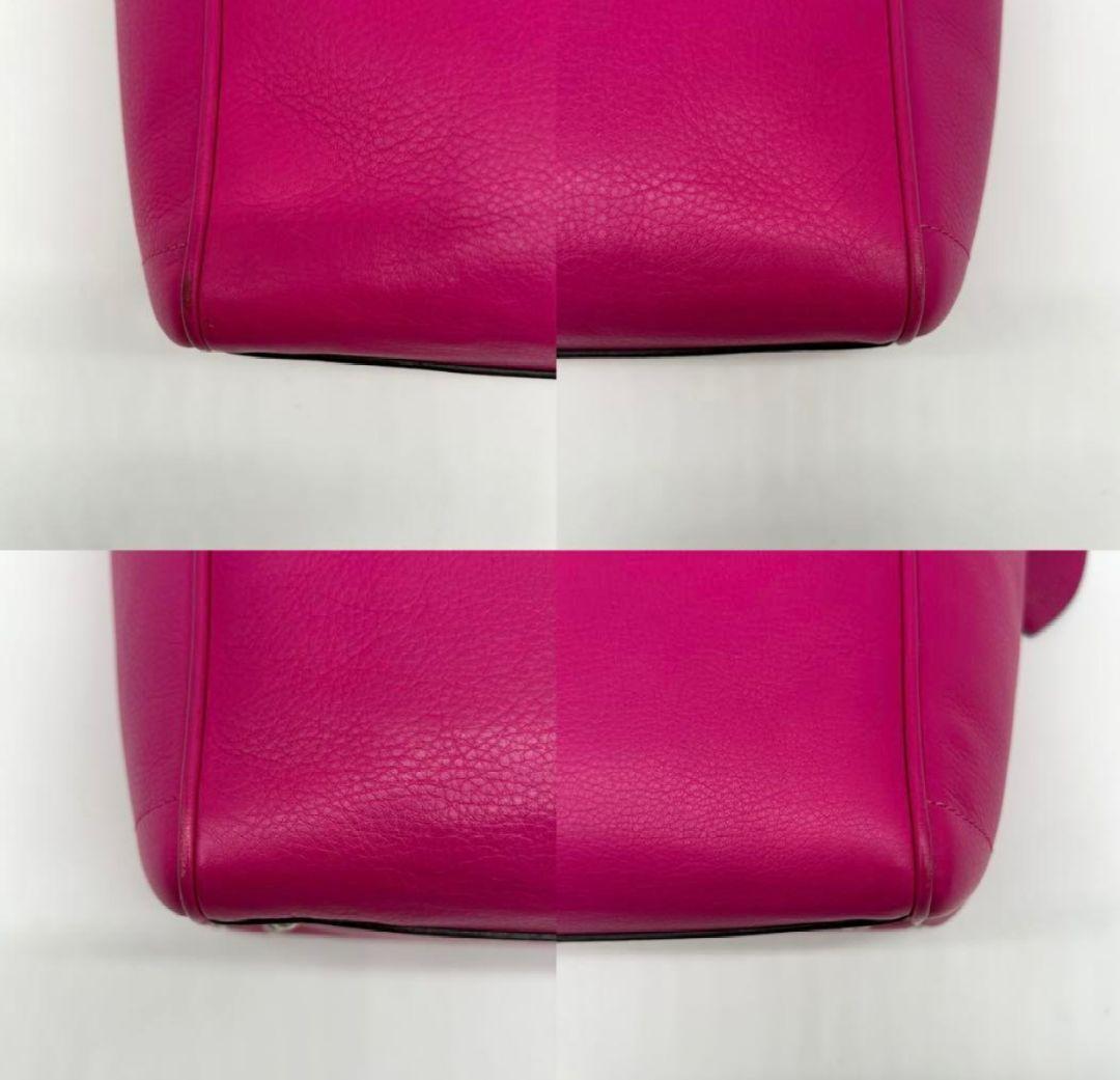 【美品 A4可】ロエベ ヘリテージ トートバッグ レザー ピンク 大容量