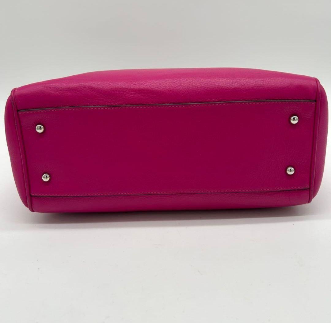 【美品 A4可】ロエベ ヘリテージ トートバッグ レザー ピンク 大容量