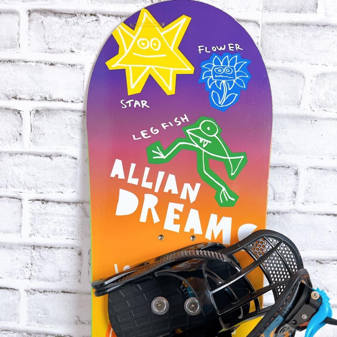 【美品】スノーボード ビンディング付 板 キッズ ジュニア K2 ALLIAN