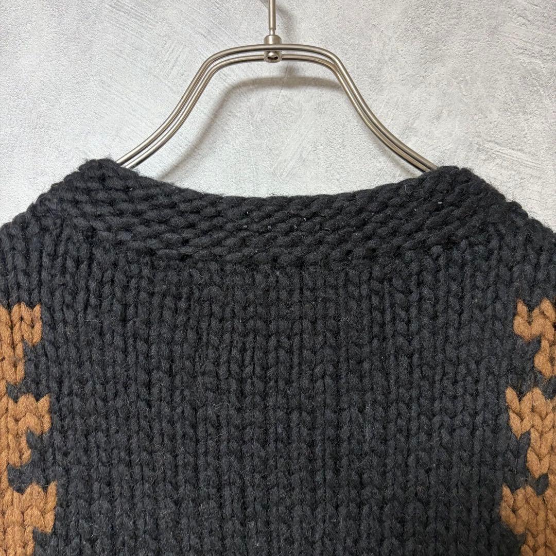 ADAWAS アダワス カウチン ダブル ジップ ベスト ウール 100%