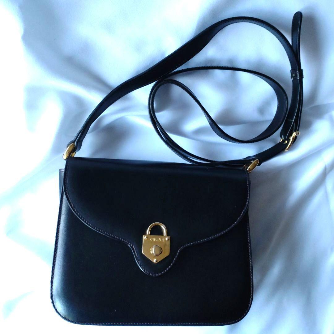 CELINE セリーヌ カデナ ターンロック ショルダーバッグ オールドセリーヌ