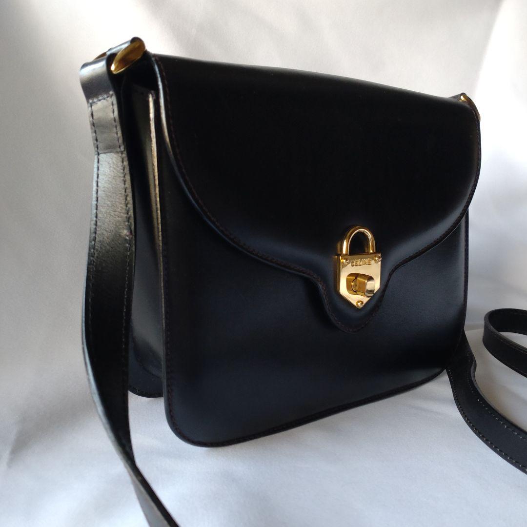 CELINE セリーヌ カデナ ターンロック ショルダーバッグ オールドセリーヌ