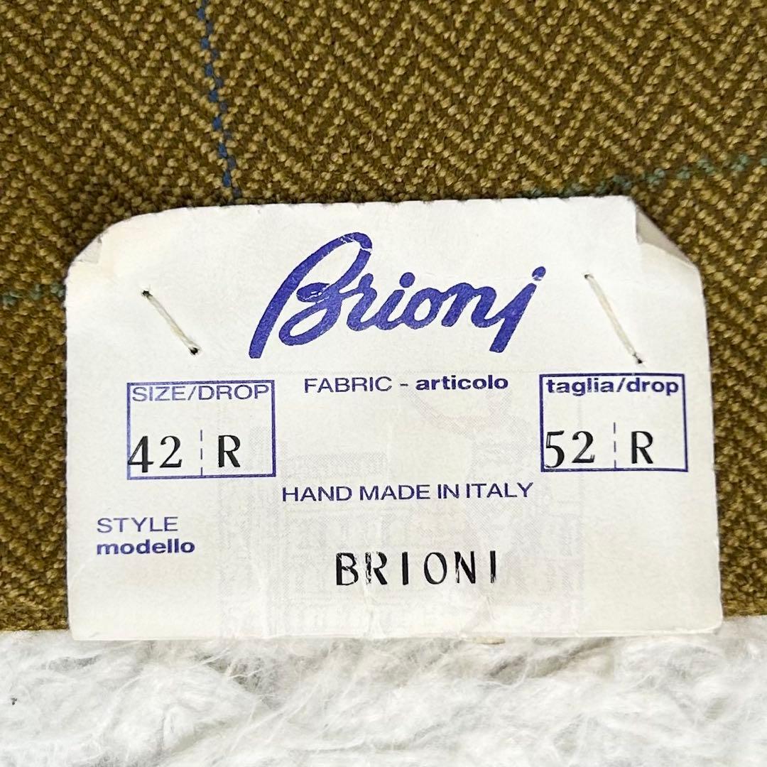 新品未使用 硝子金ボタン ブリオーニ テーラードジャケット ブレザー 52