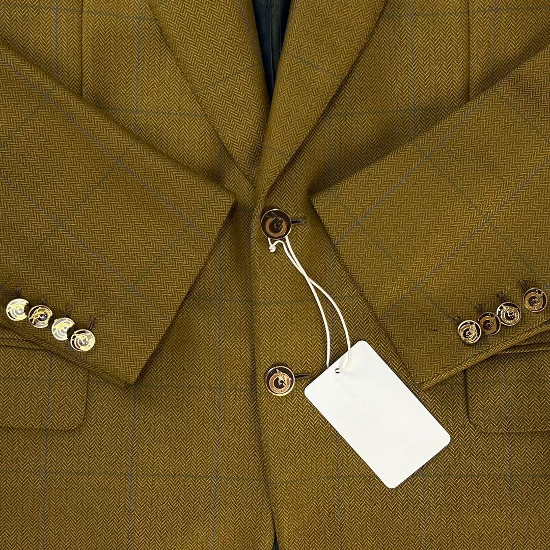 新品未使用 硝子金ボタン ブリオーニ テーラードジャケット ブレザー 52