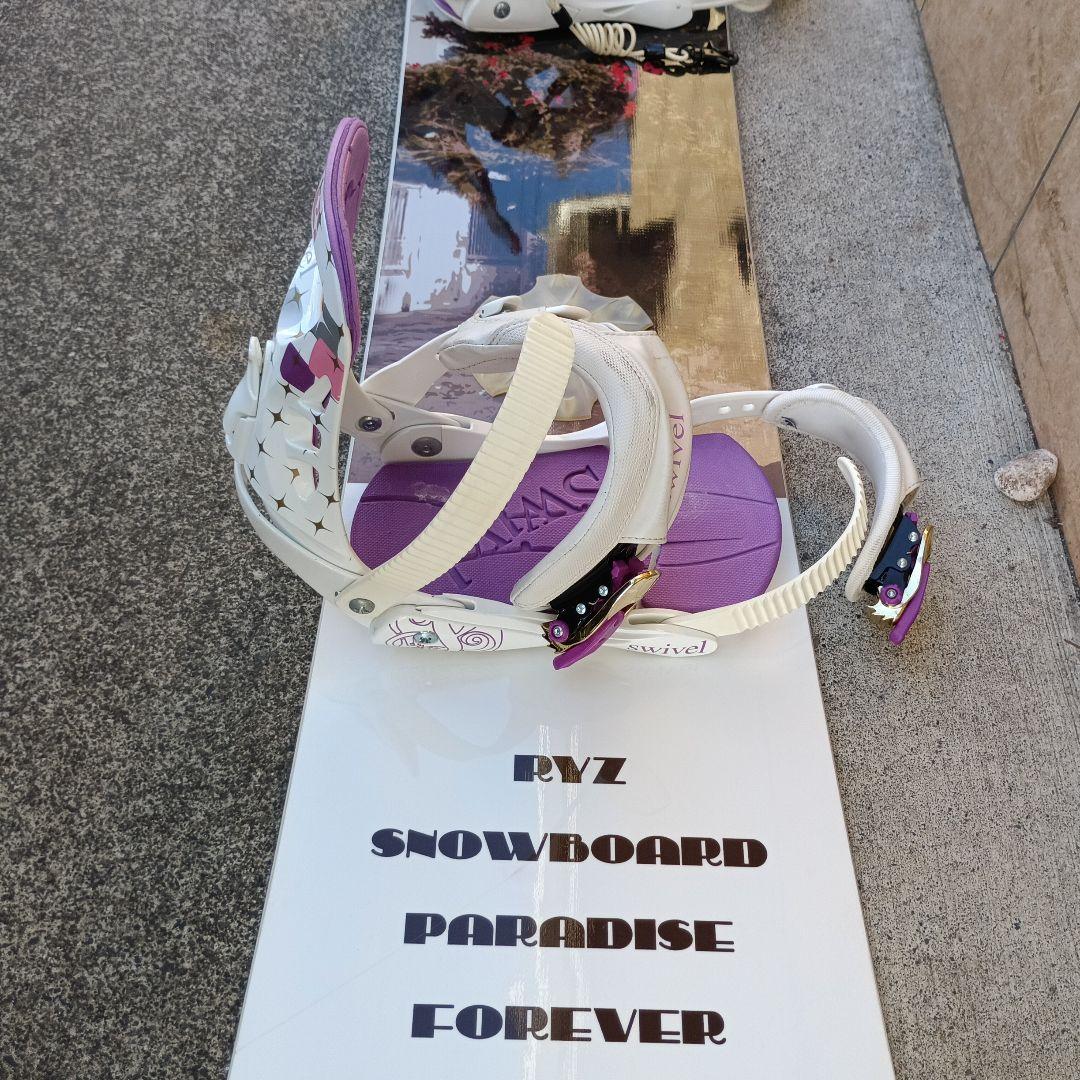 スノーボード4点セット、板、バイディング、ケース、ブーツ