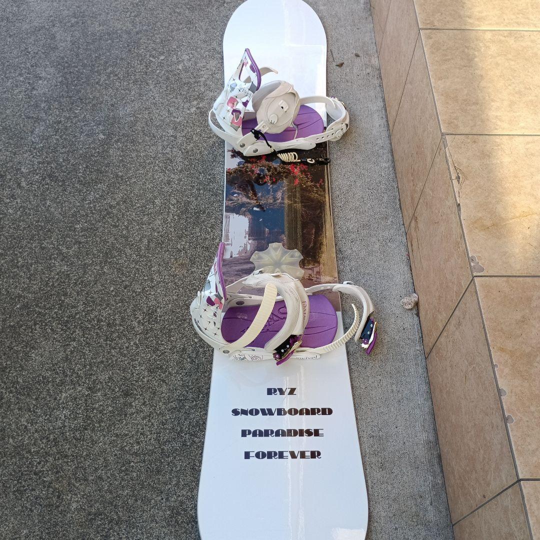 スノーボード4点セット、板、バイディング、ケース、ブーツ