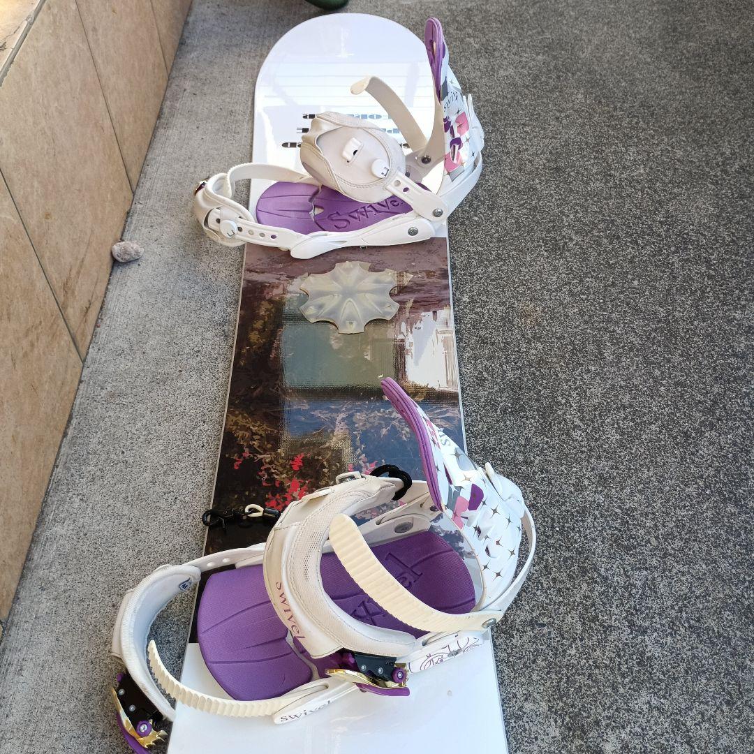 スノーボード4点セット、板、バイディング、ケース、ブーツ