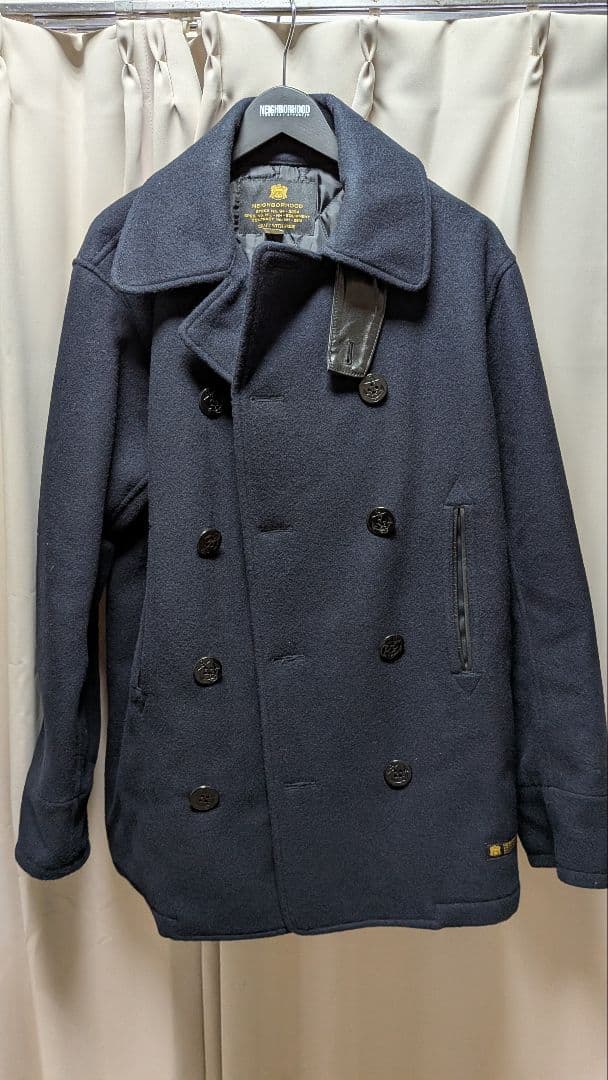 NEIGHBORHOOD ネイビー ピーコート XL