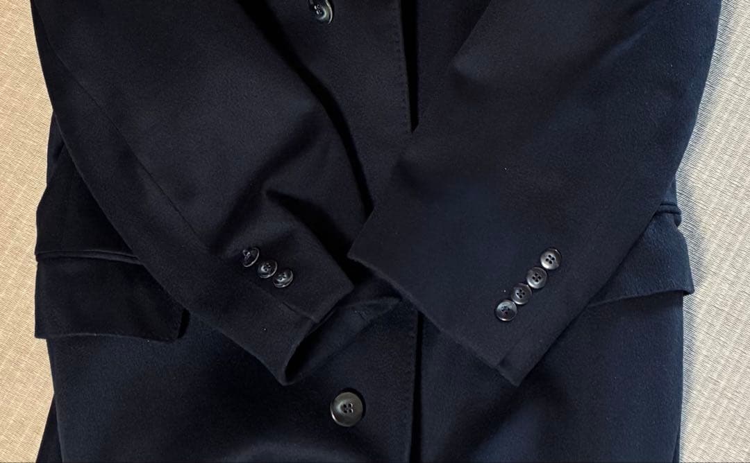 り*ご様 Burberry チェスターコート ダークネイビー　カシミヤ混