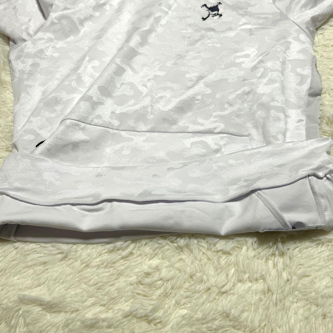 【近年】オークリー ホワイト迷彩柄 フード付き ウェア パーカー メンズ XL