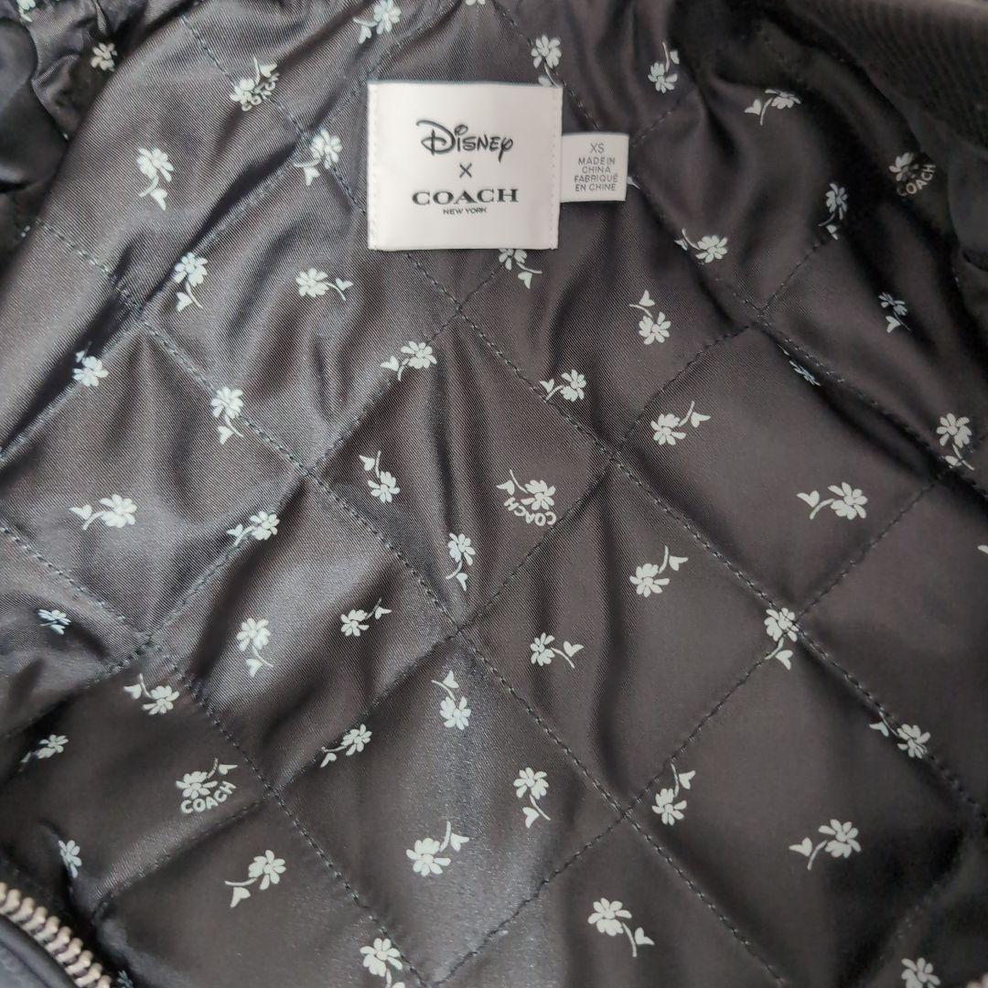 ek30 コーチ × ディズニー ミニー スタジャン 黒 レディースM相当