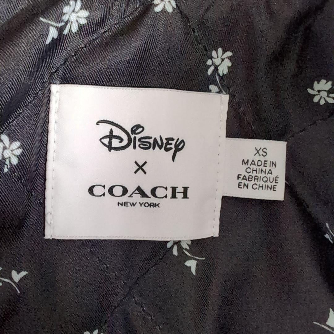 ek30 コーチ × ディズニー ミニー スタジャン 黒 レディースM相当