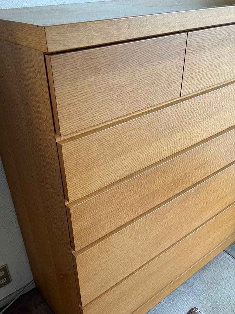 ＊美品＊ 天然木製(ナラ材) タンス