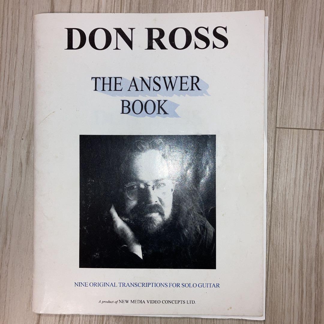 激レア　ドン・ロス　Don Ross TAB譜 Answer Book（CD付）