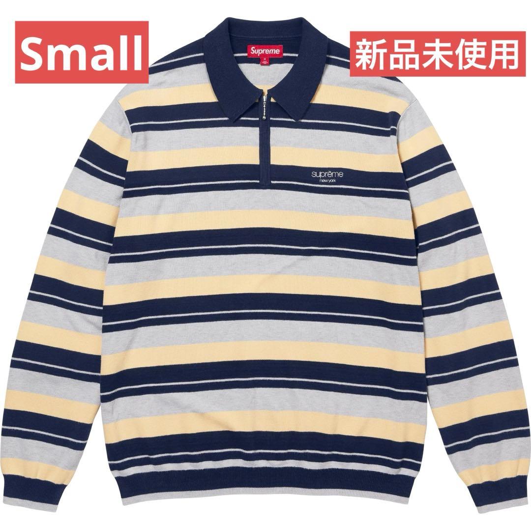 トップス Supreme Stripe Zip L/S Polo \