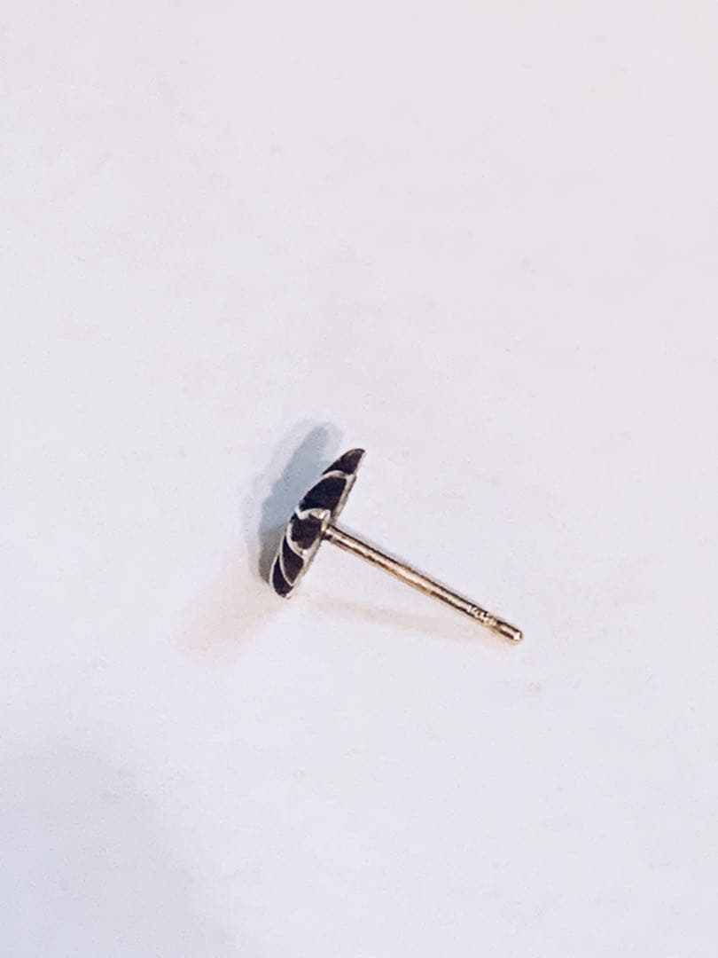 【インボイス有】　クロムハーツ CHプラススタッドピアス　ブルーサファイア