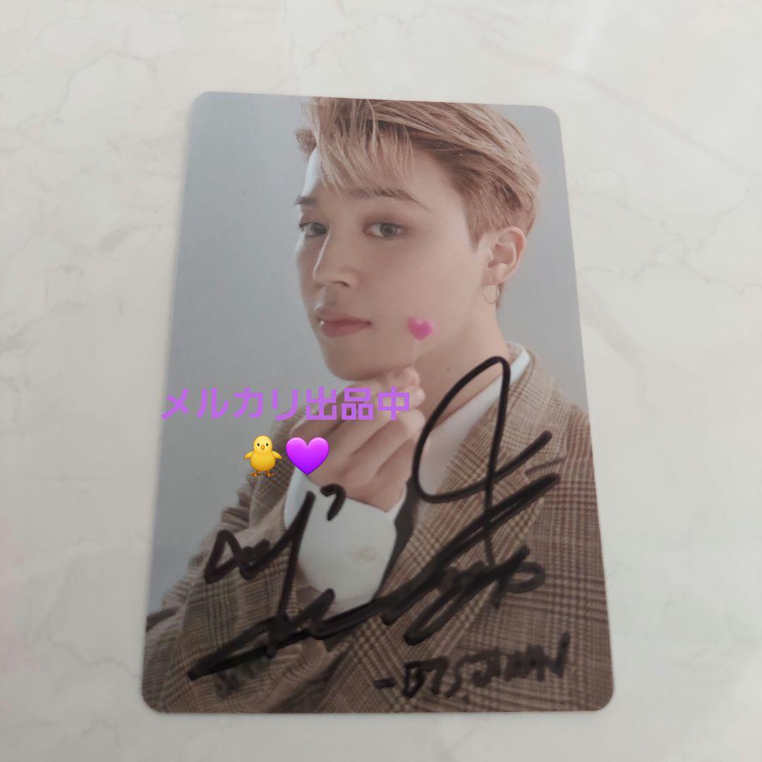 BTS Jimin ジミン　直筆サイン入り　Autographed card