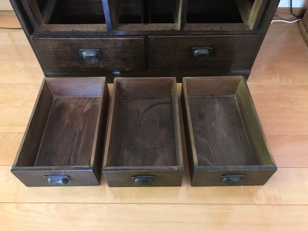 ながせ　文机　ライティングビューロー  大正　昭和　戦前　棚