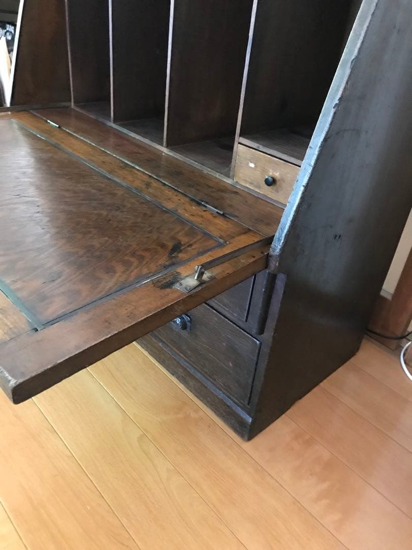 ながせ　文机　ライティングビューロー  大正　昭和　戦前　棚