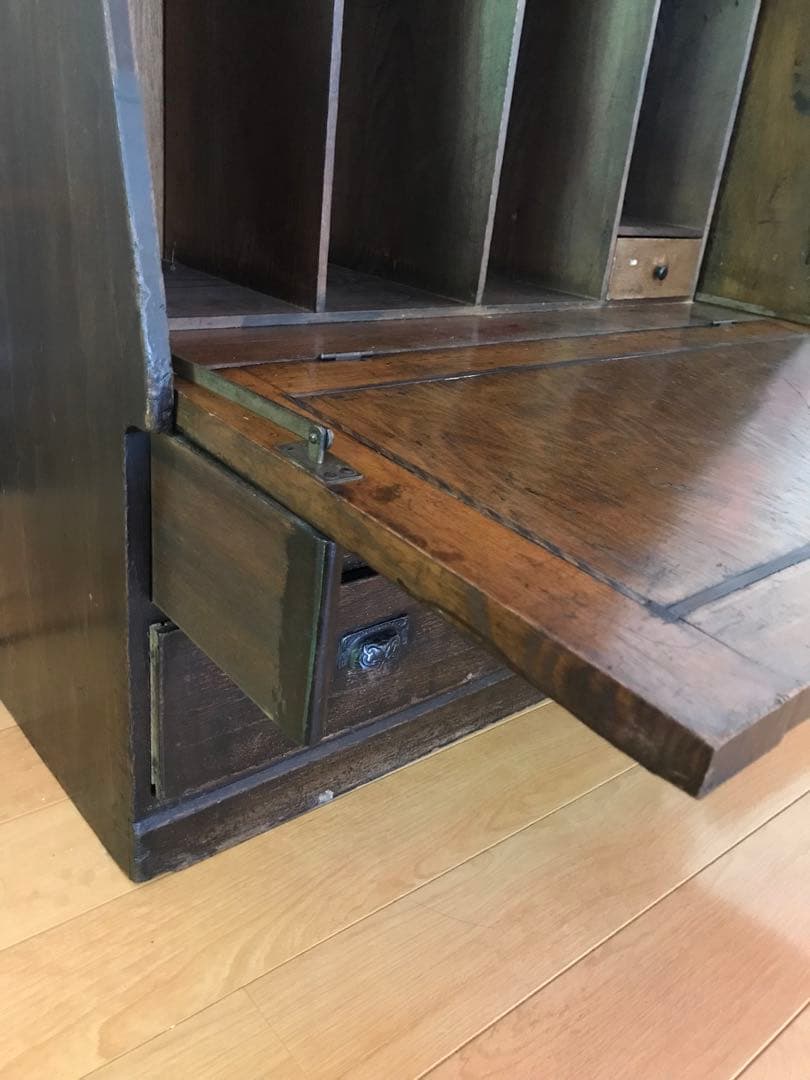 ながせ　文机　ライティングビューロー  大正　昭和　戦前　棚