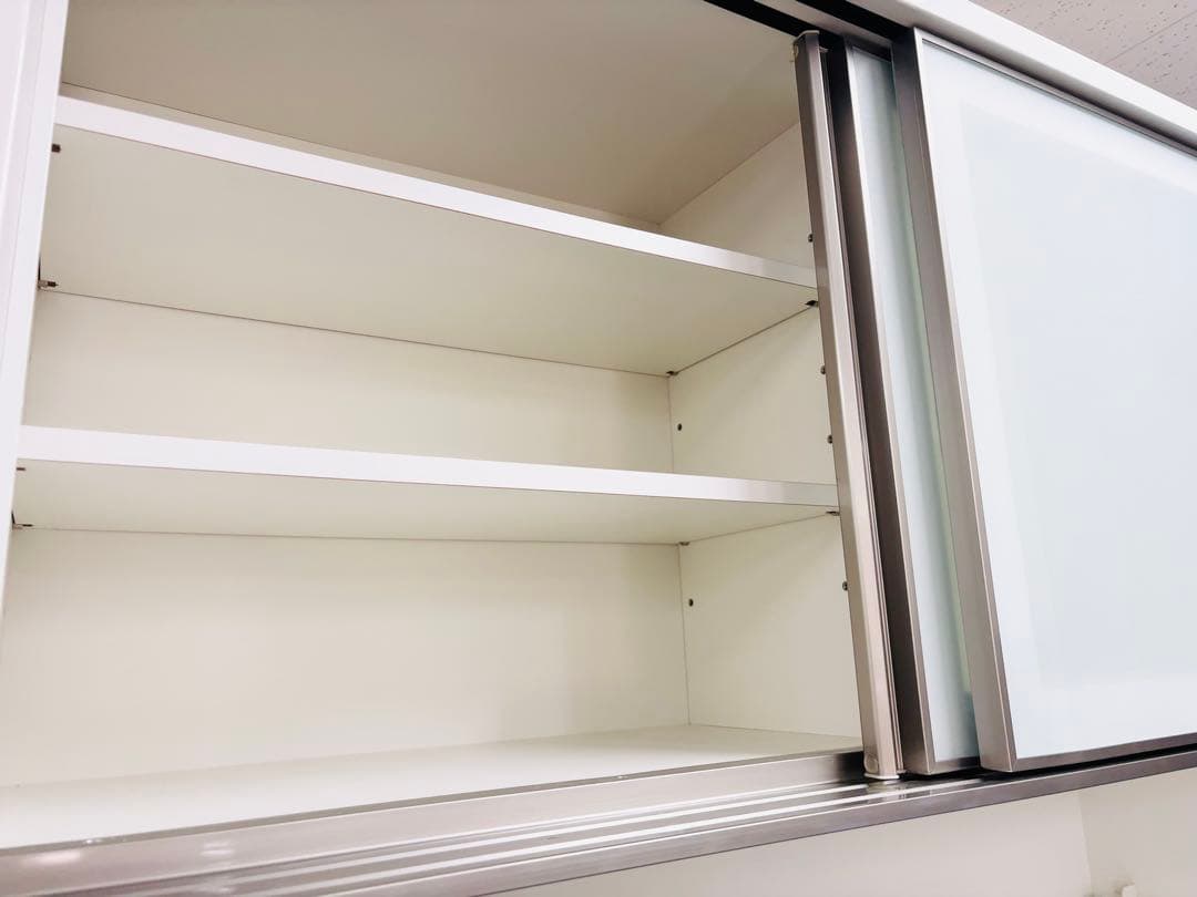 ニトリ キッチンボード アルミナ2 120KB WH